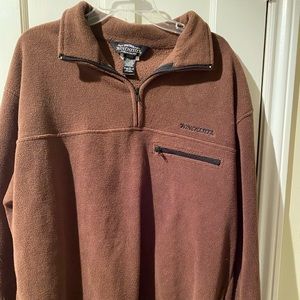 Winchester Rugged Sportsman Outdoors Brown Fleece Pullover, size large, NWT